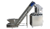 APF-200 Crush Roll Machine w/ Bucket Conveyor